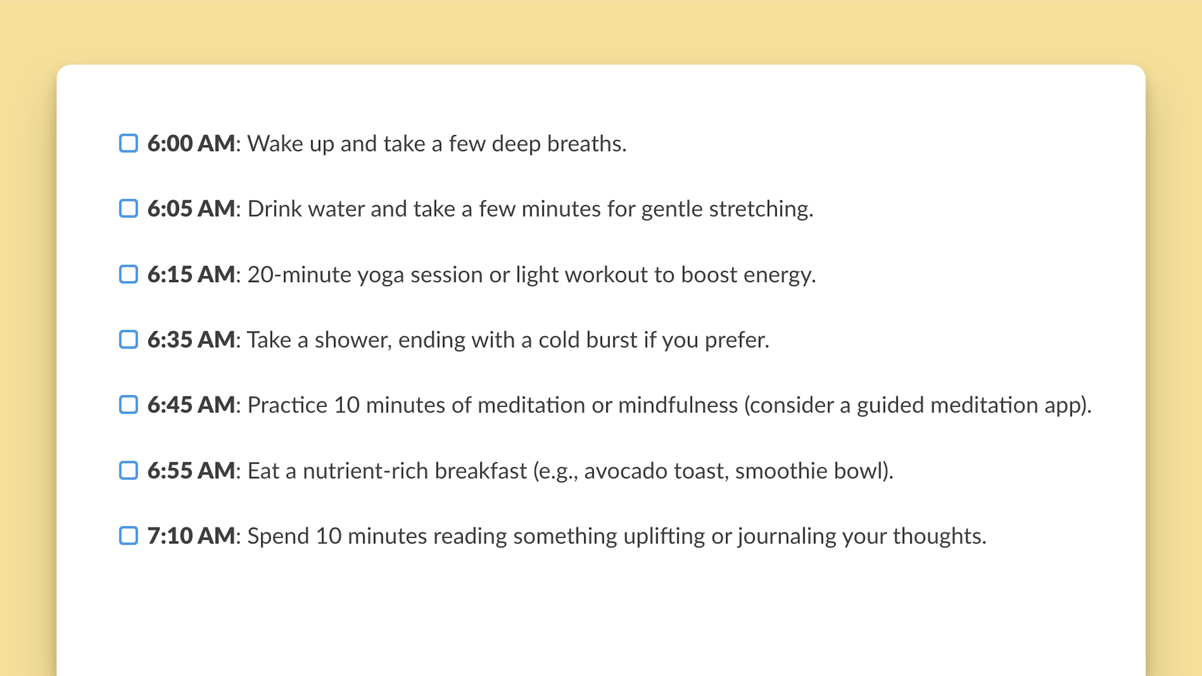  The Mind-Body Wellness Routine Template