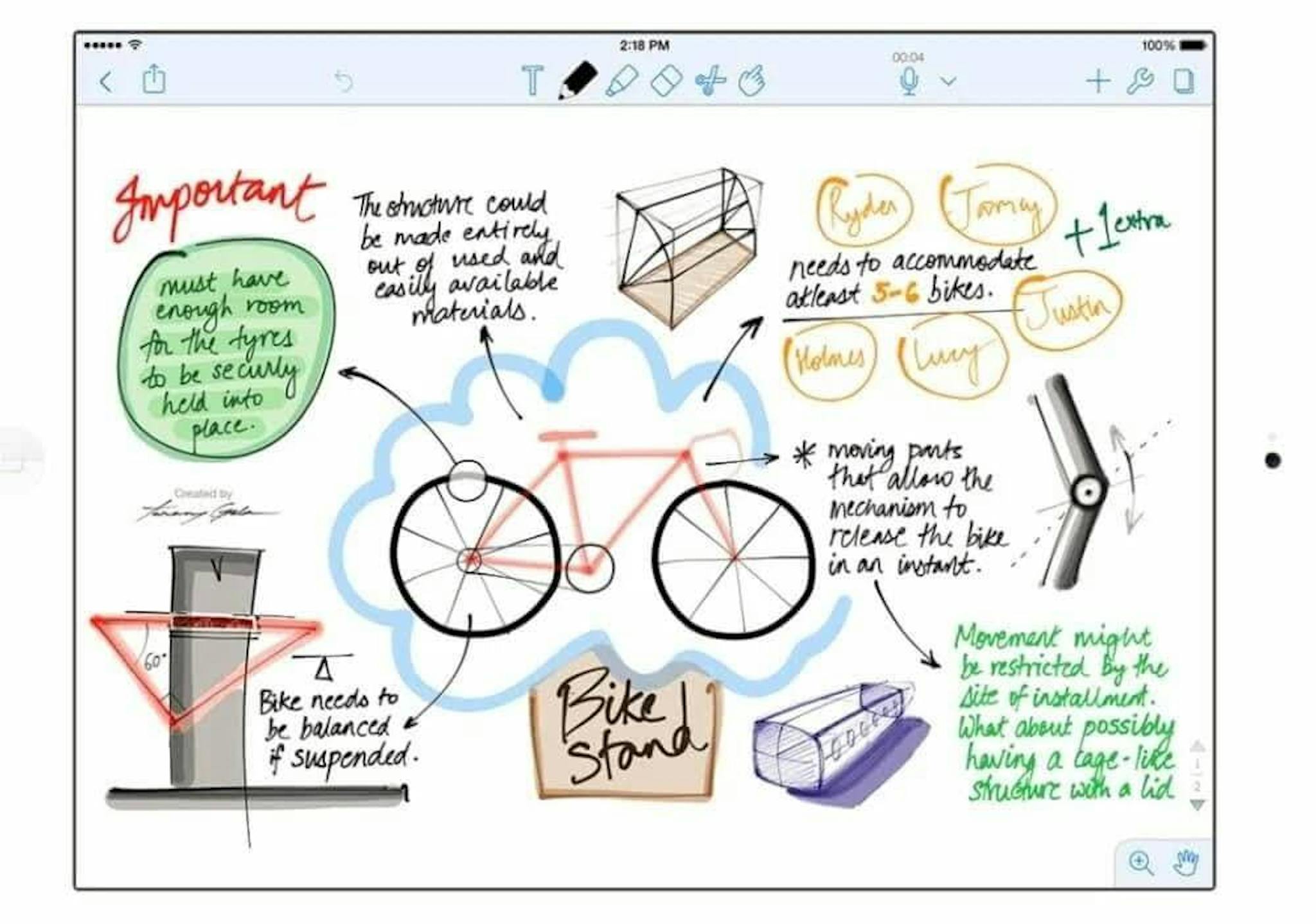 The image showcases Notability's dashboard.