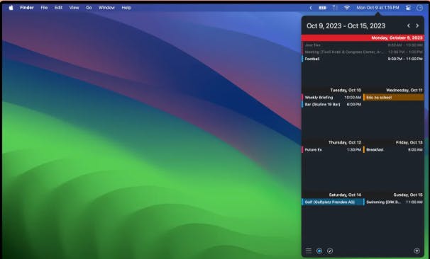 Calendar 366 II dashboard