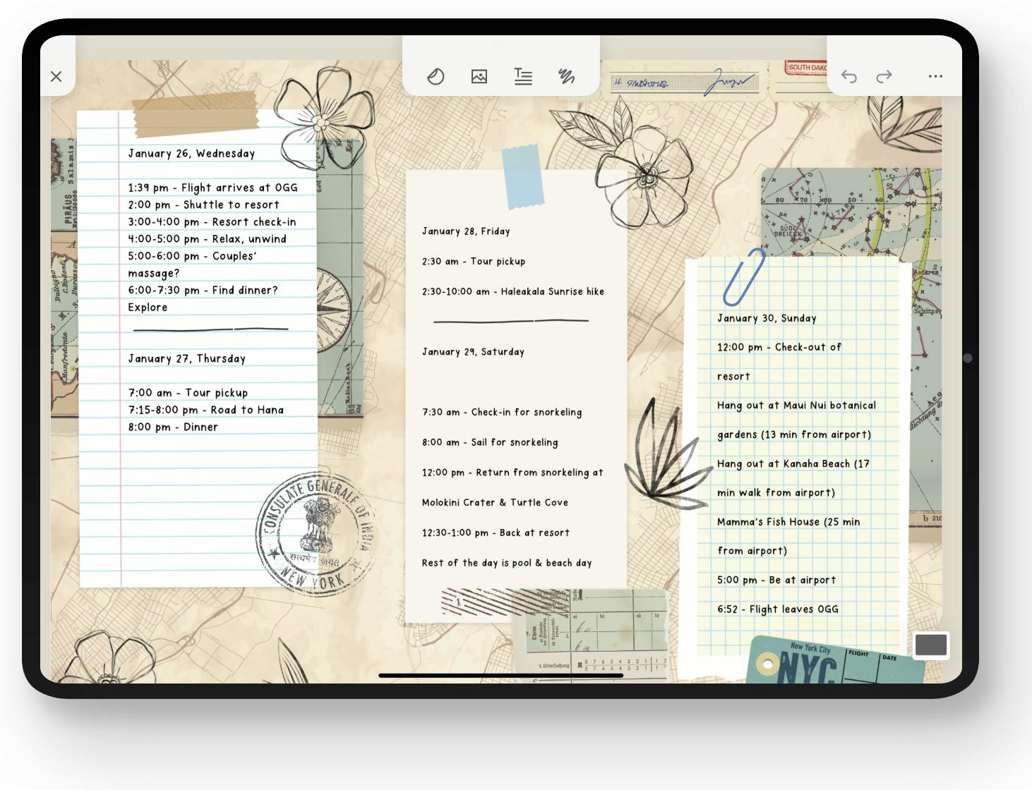 Zinnia iPad Screenshot