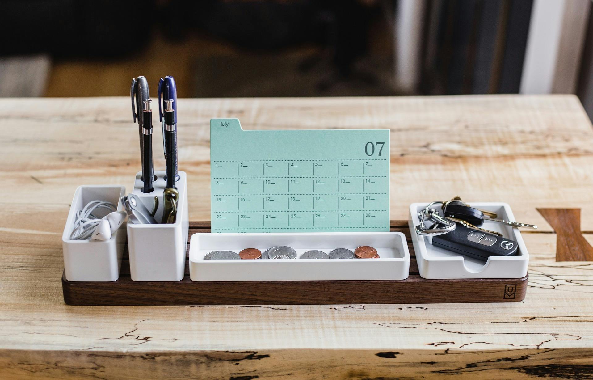 Calendar banner image desk