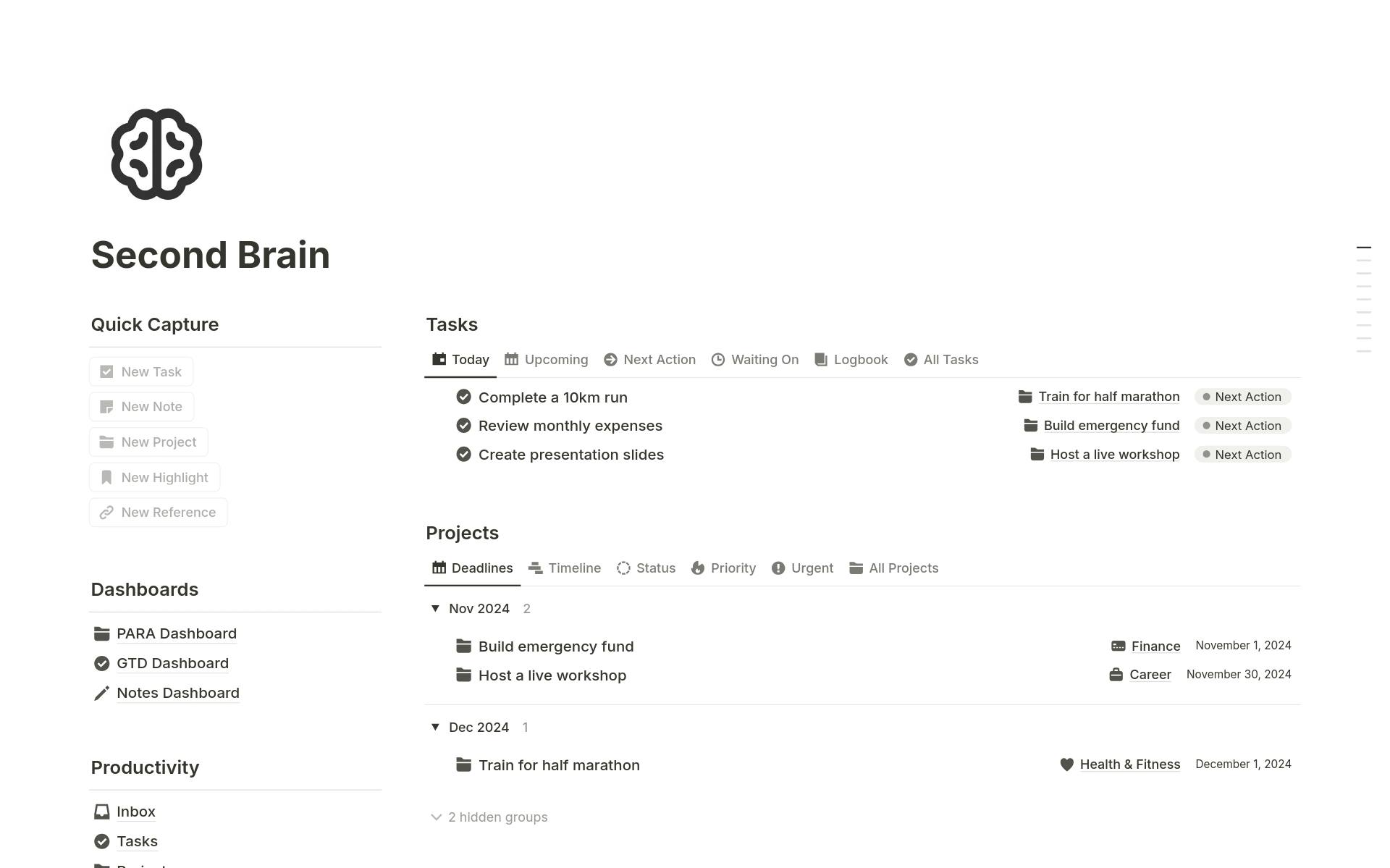 Notion as second brain