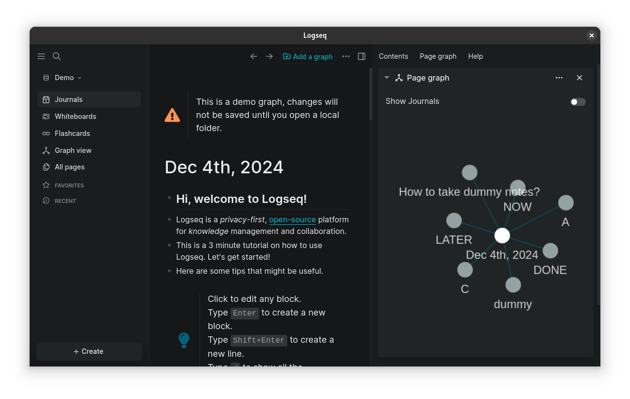 Logseq as second brain