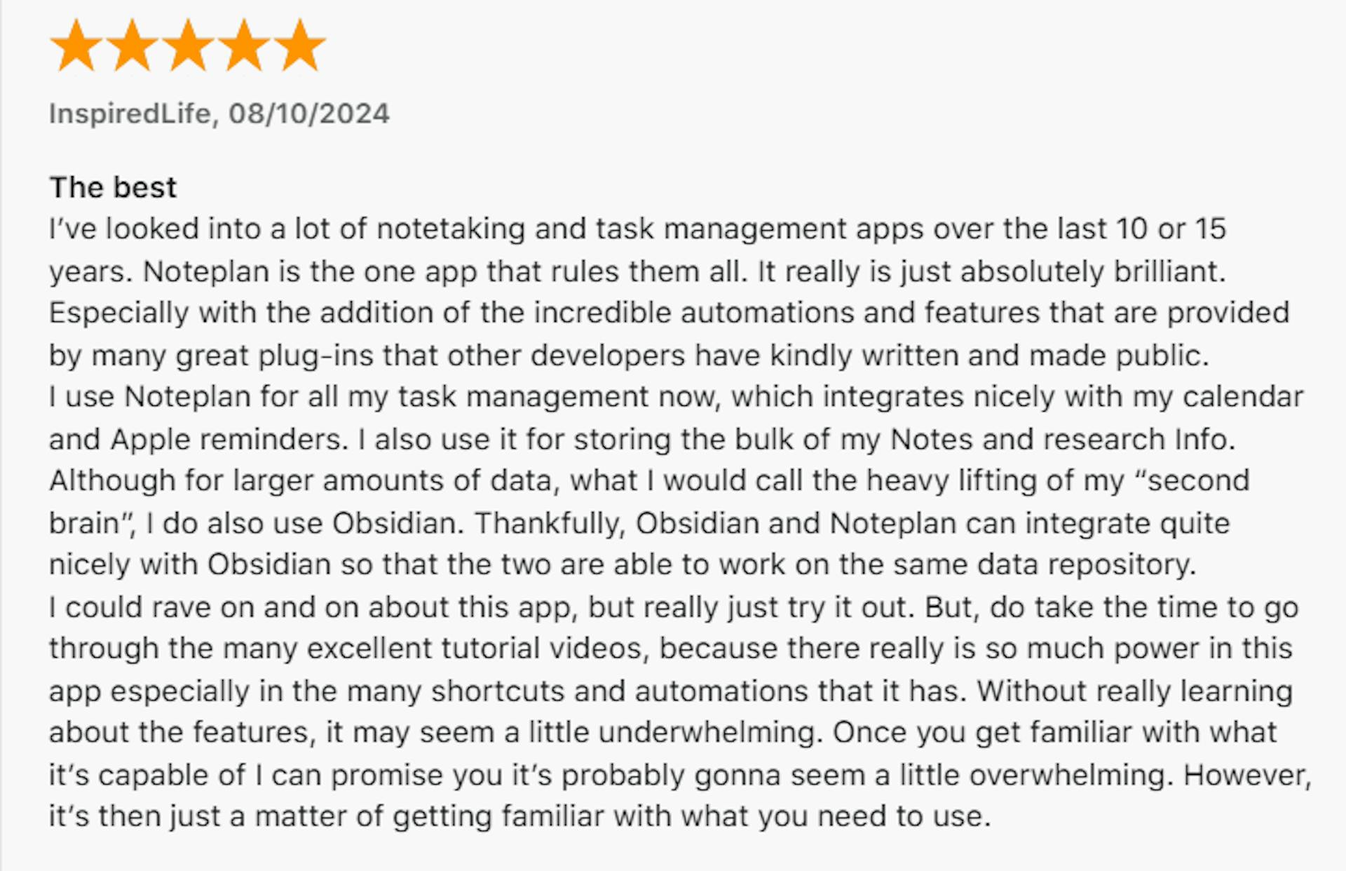 NotePlan App Store Review for Kanban