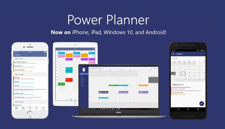 A screenshot of the PowerPlanner app - it is an image for the article "Yearly Planner: The Top 5 Best Yearly Planners Ever"
