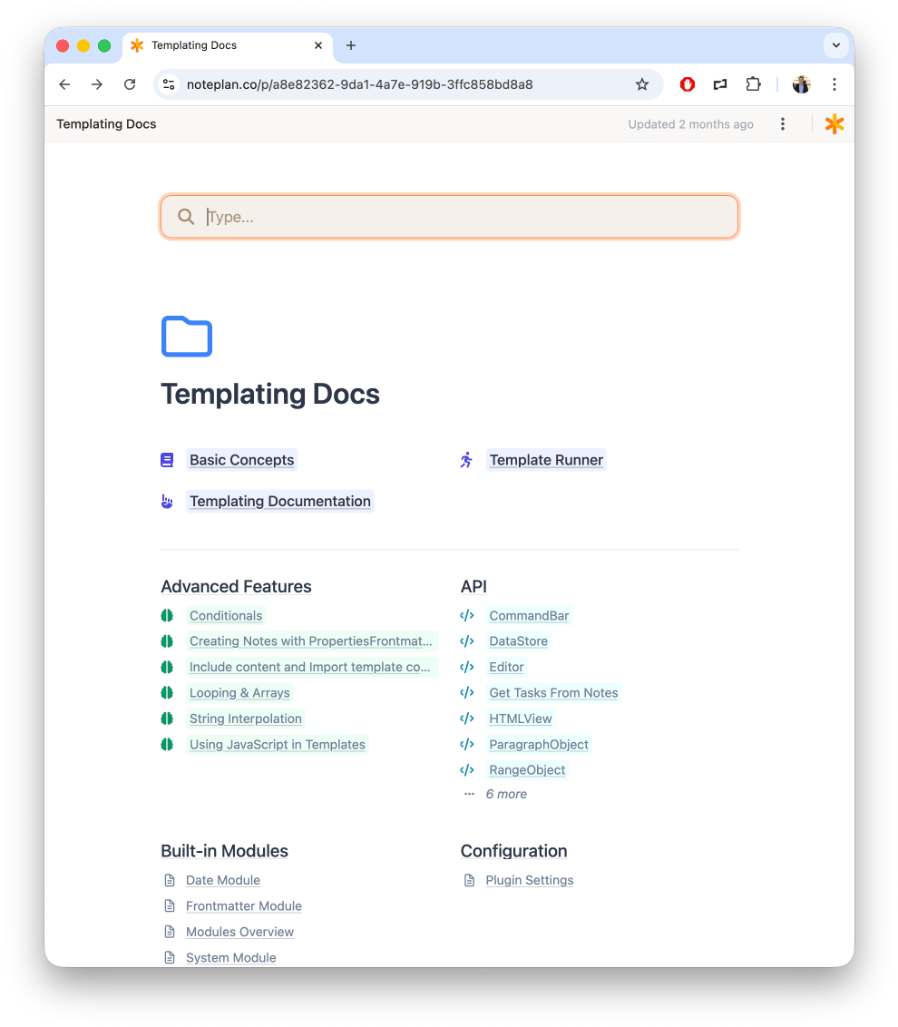 Space Read-Only Web Access