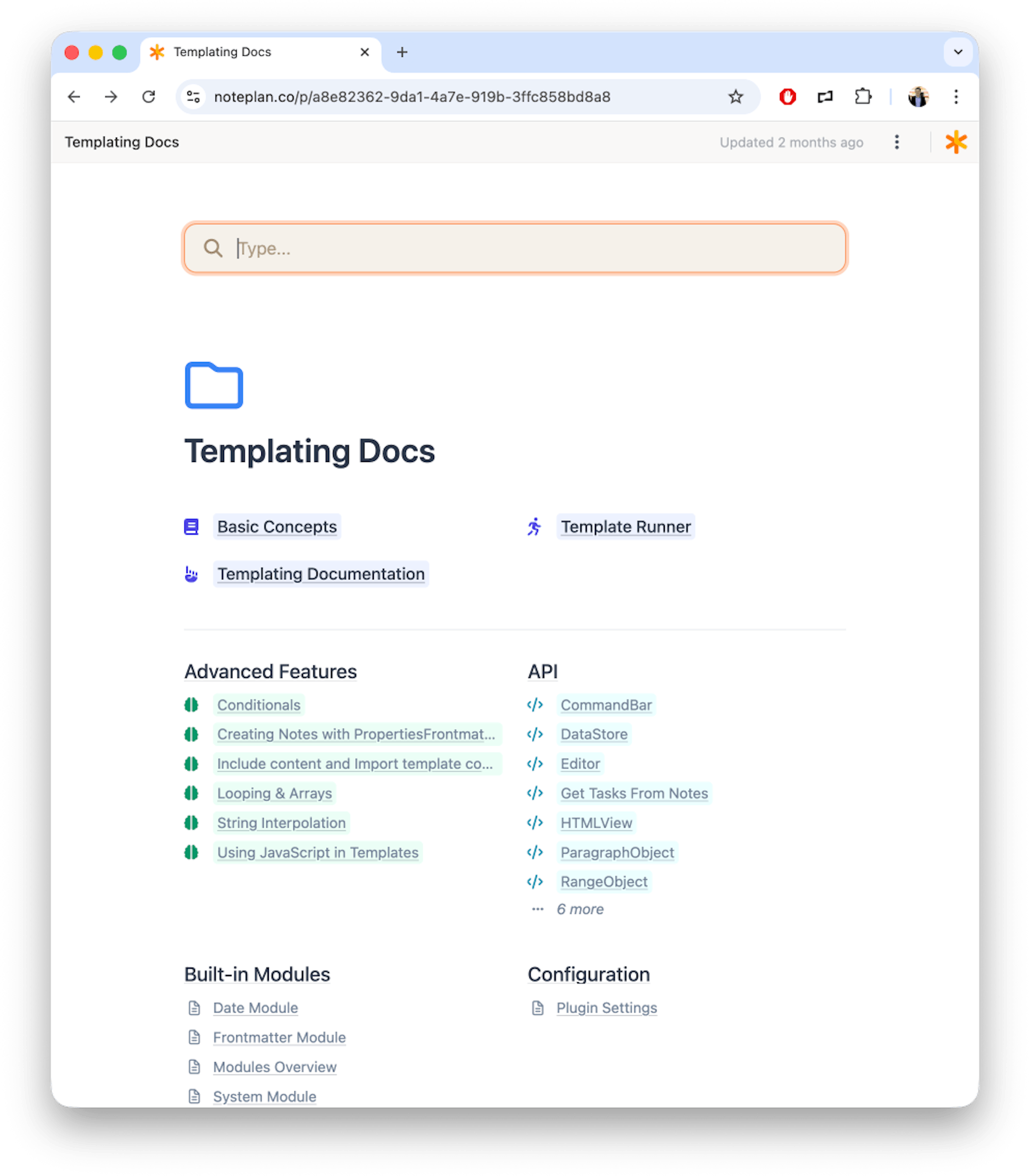 Space Read-Only Web Access