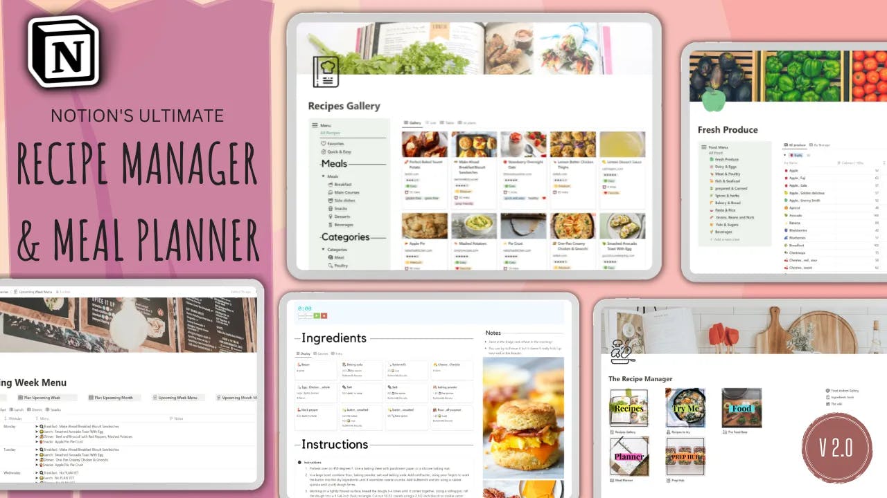 Recipe Manager & Meal Planner by Organizing Wonderland .png