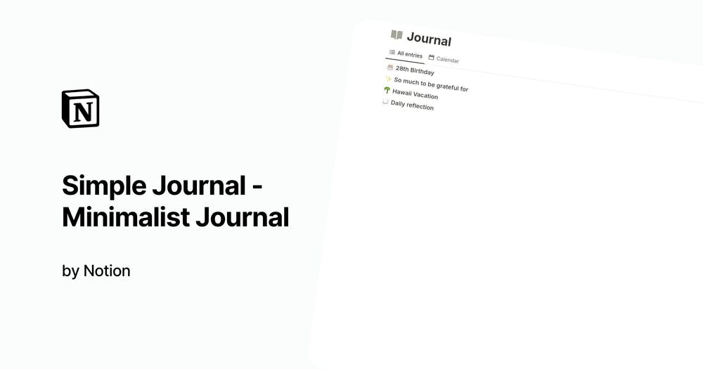 Simple Journal - Minimalist Journal by Notion .png