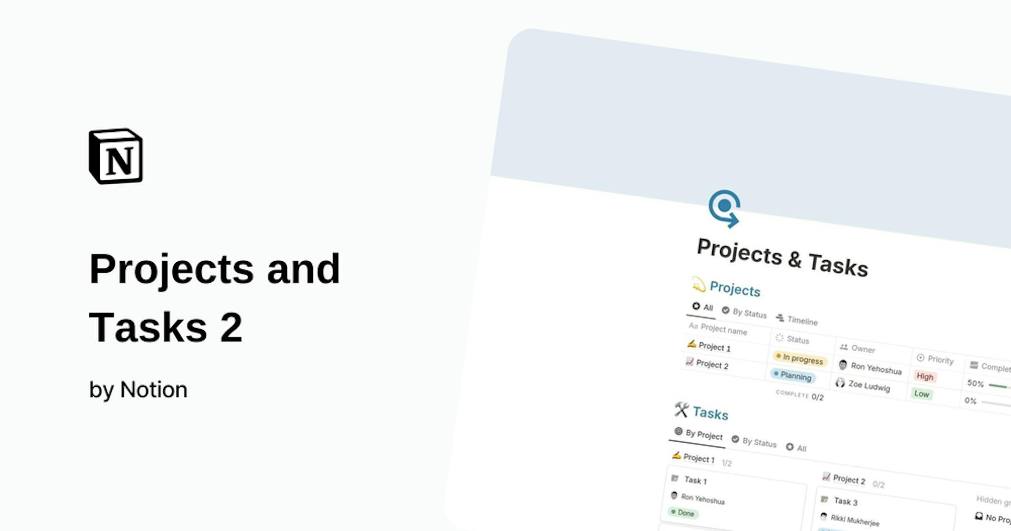 Projects & Tasks 2 by Notion 