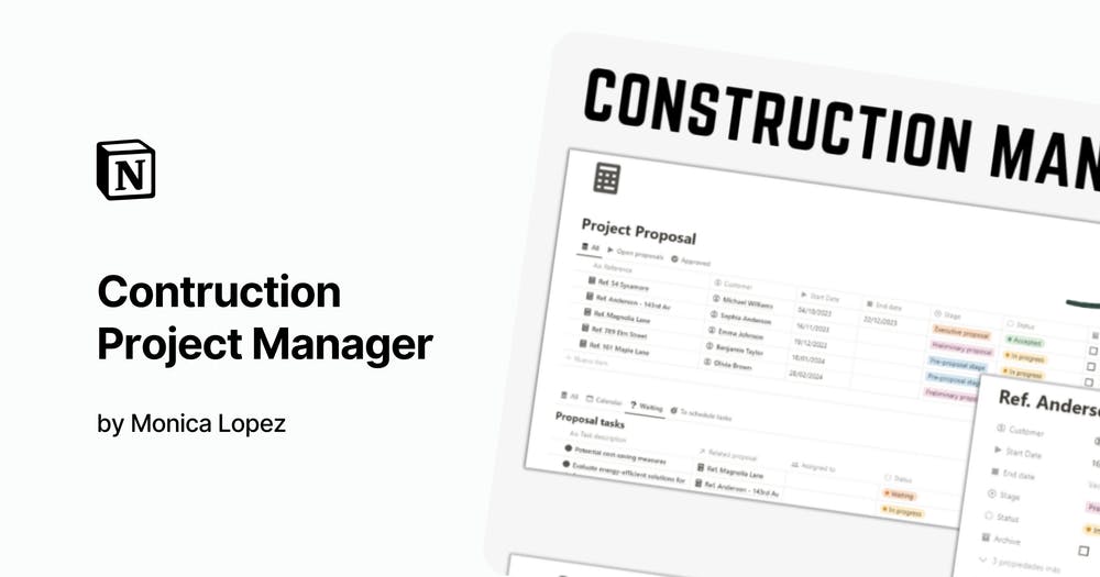 Contruction Project Manager by Monica Lopez