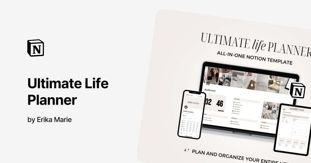Ultimate life planner by Erika Marie