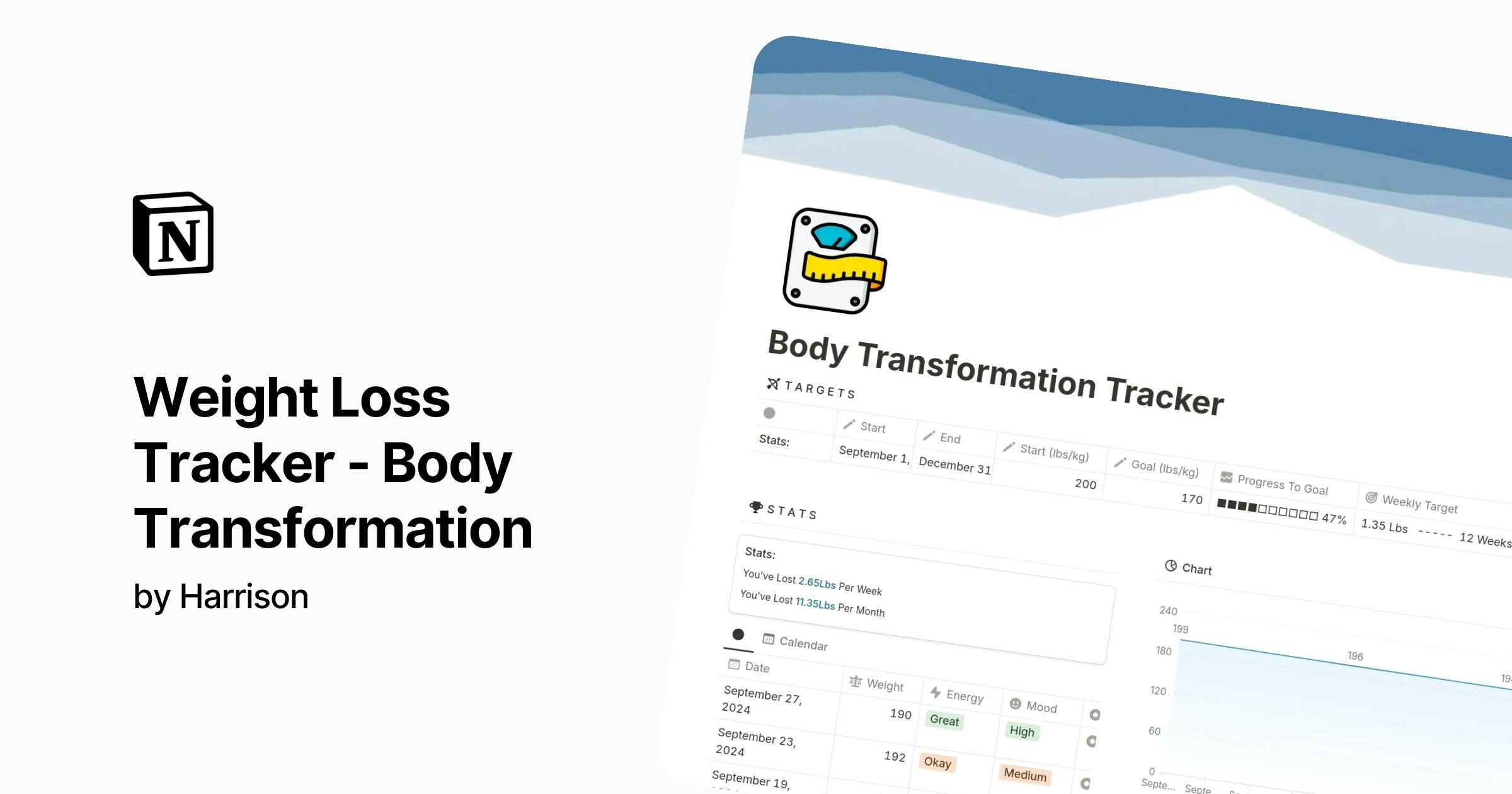 Weight Loss Tracker - Body Transformation