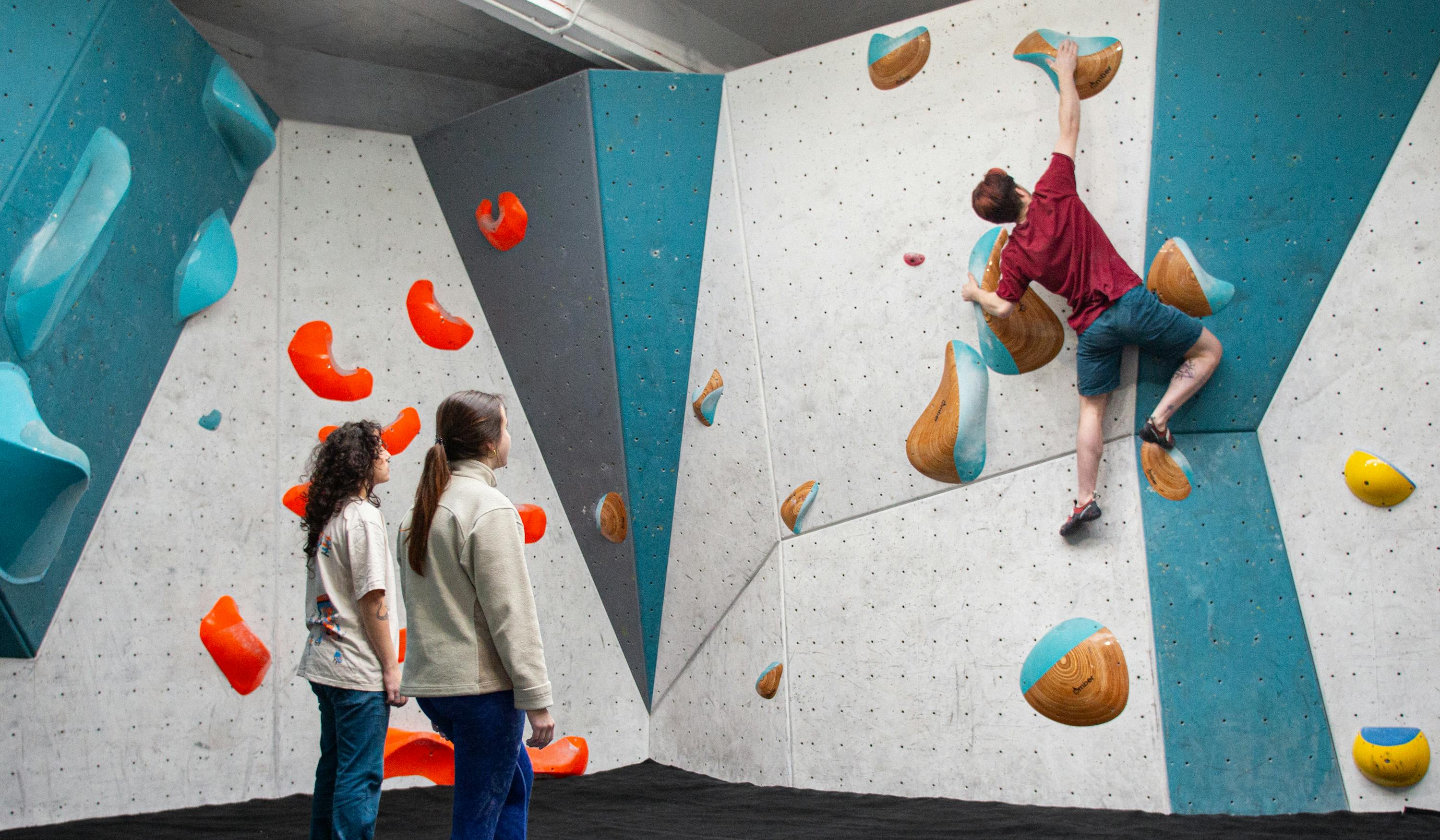 Climbing at Nottingham Climbing Centre