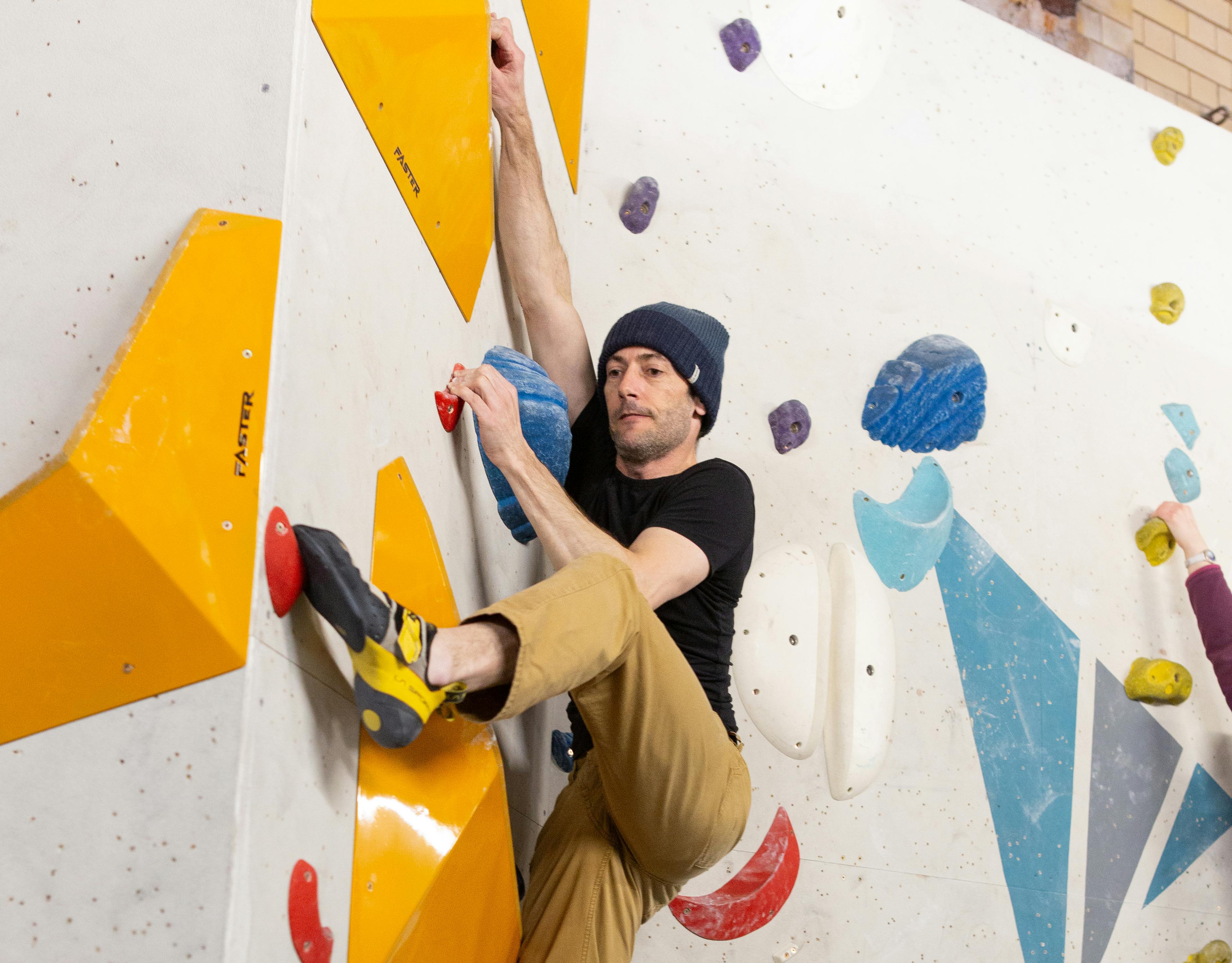Climbing at Nottingham Climbing Centre