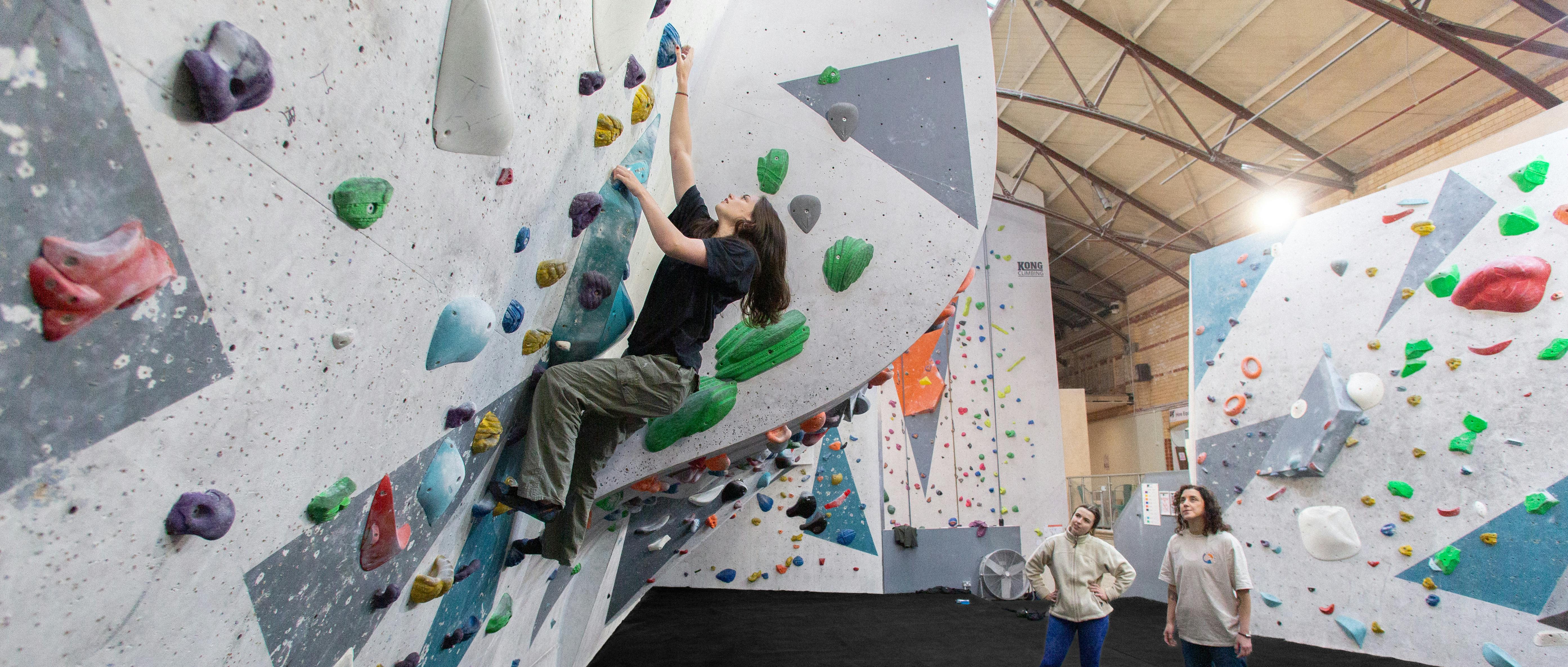 Climbing at Nottingham Climbing Centre