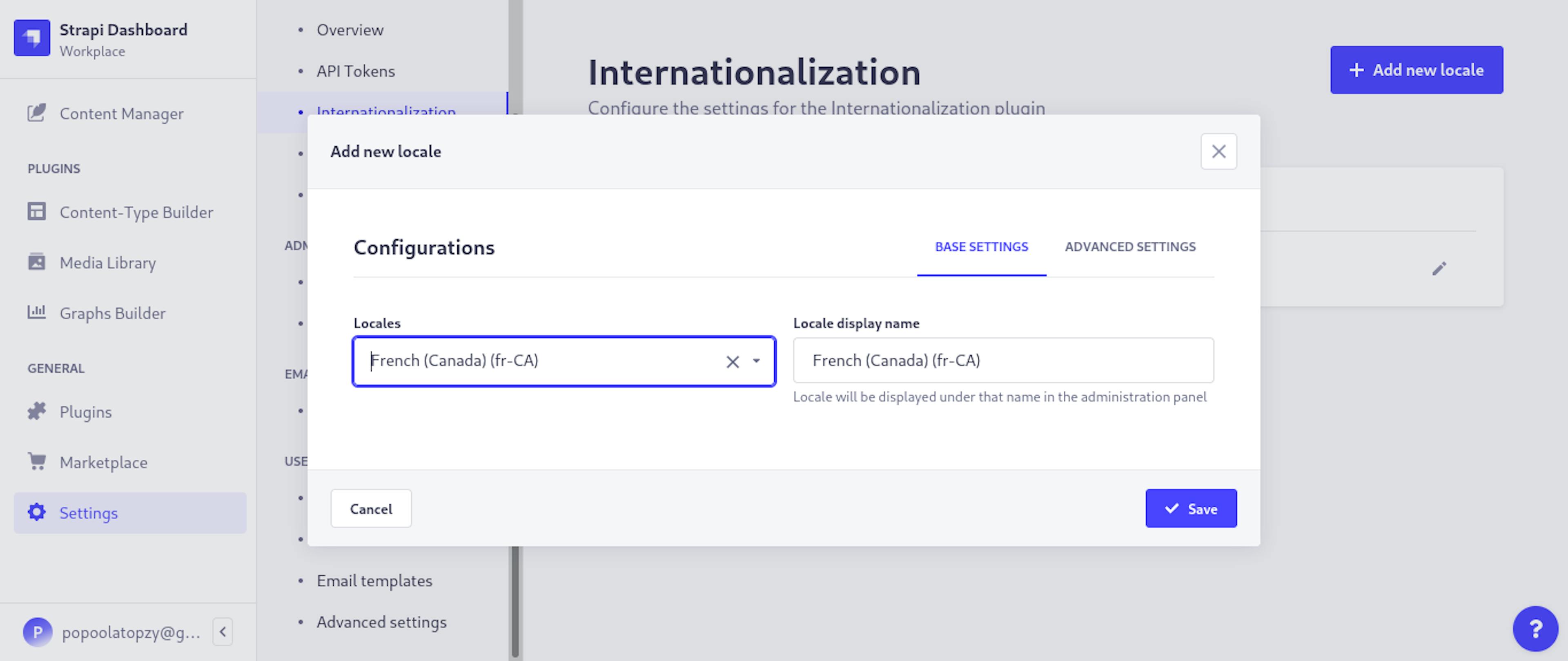 strapi internationalisation