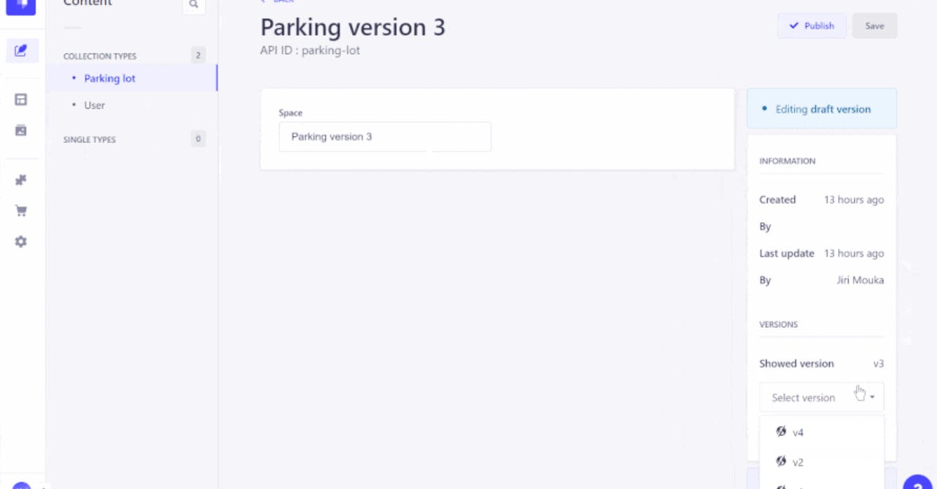 notum strapi v4 content versioning plugin