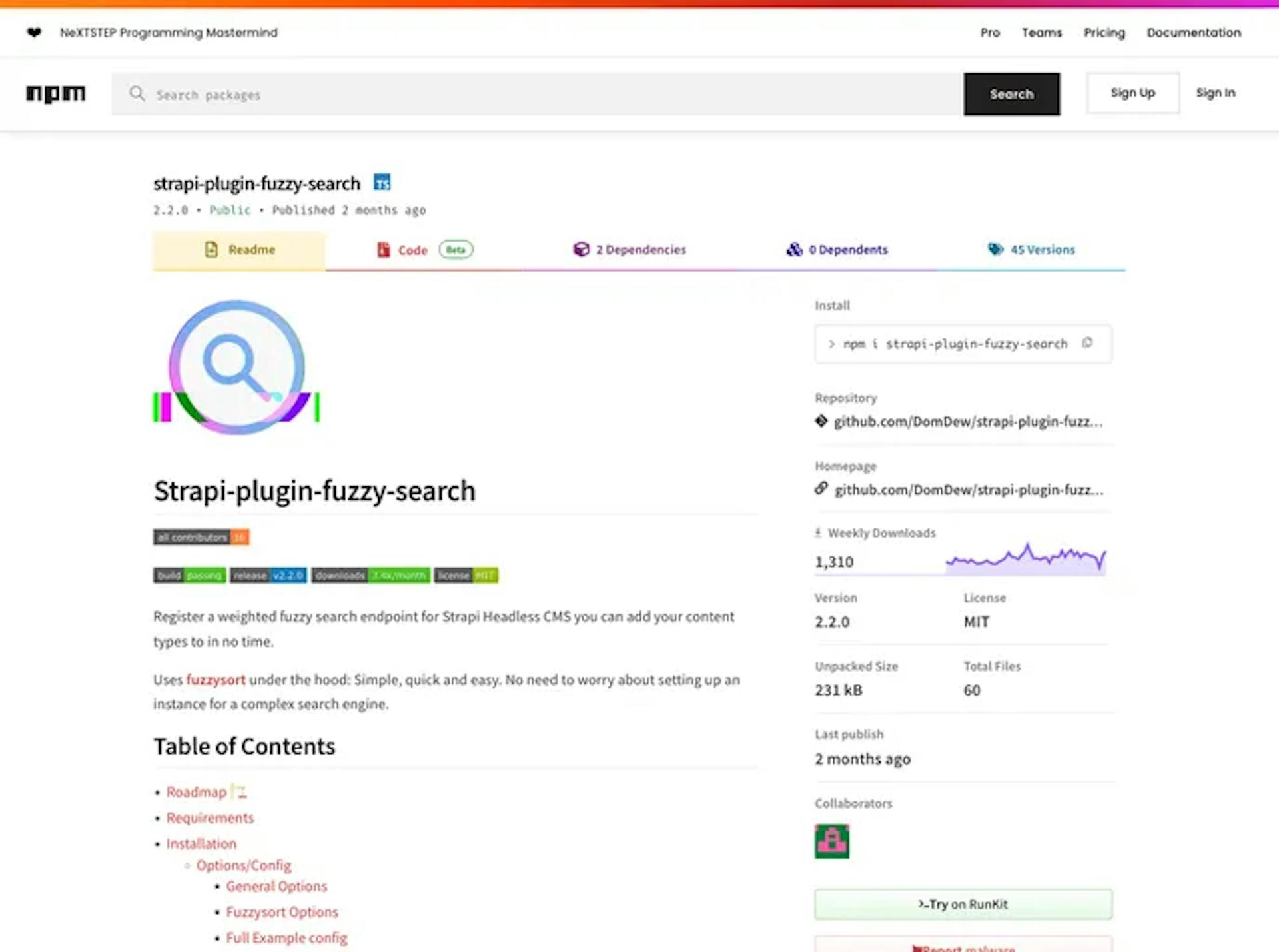 Fuzzy Search Functionality