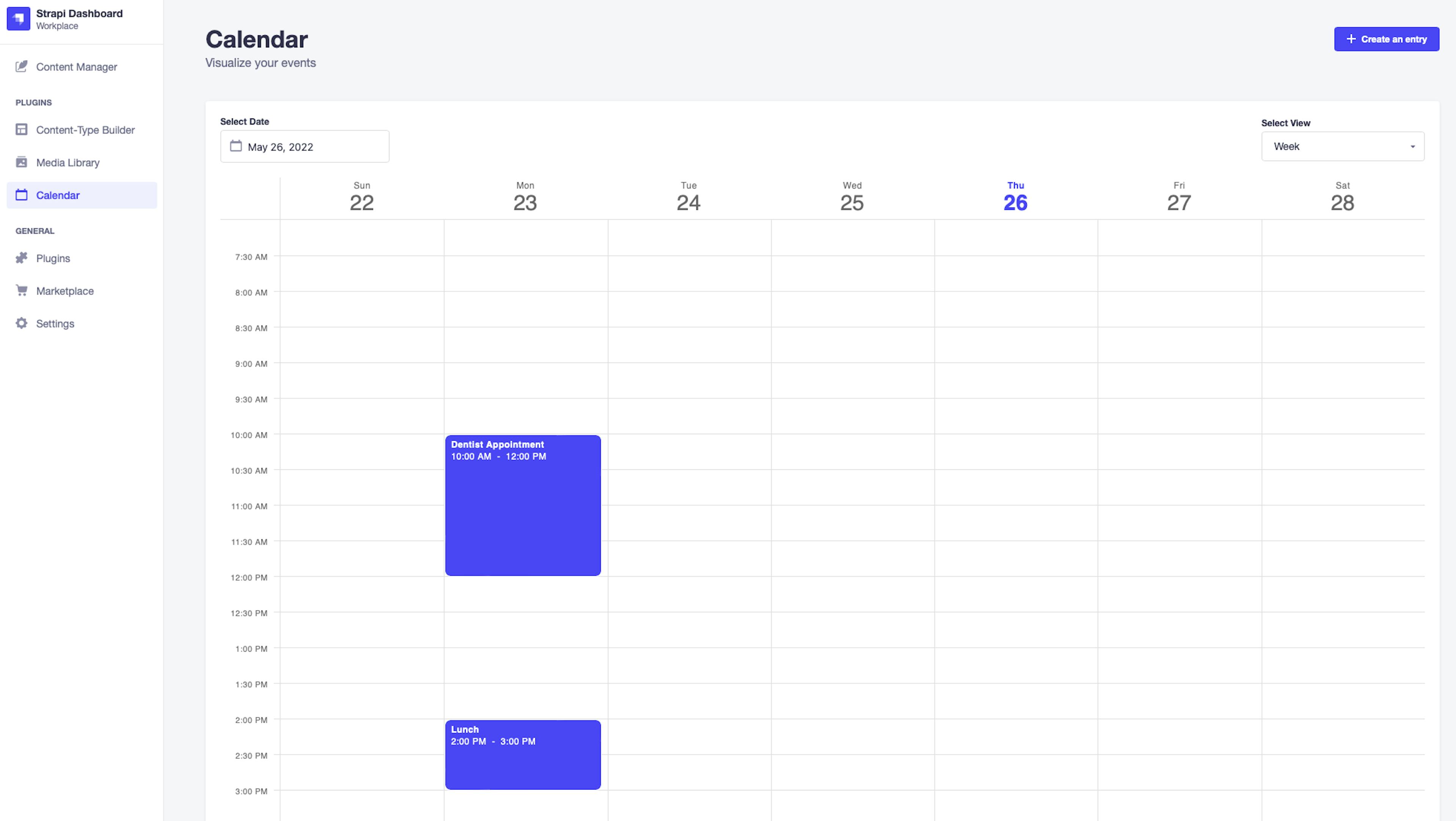 calendar plugin