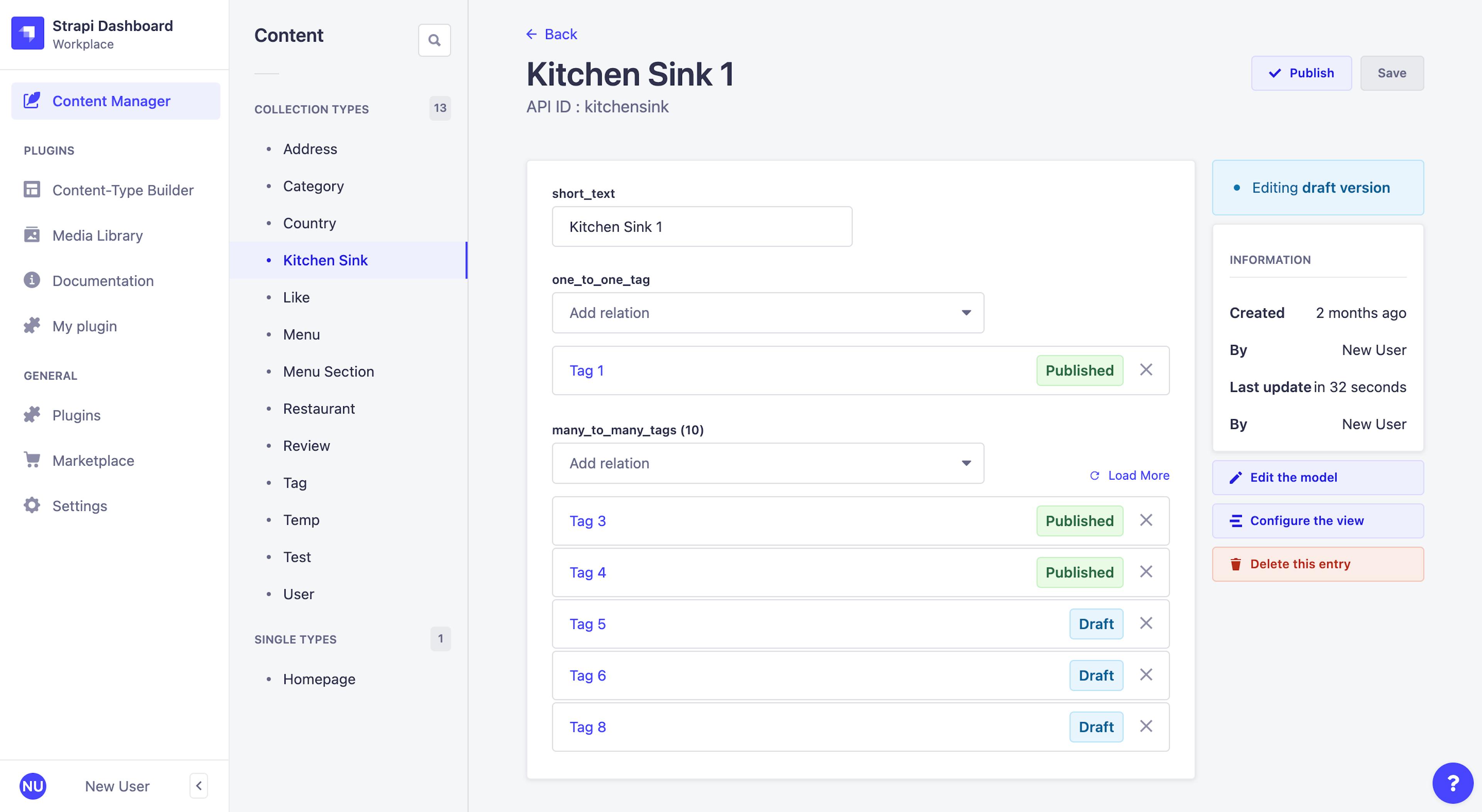 strapi features