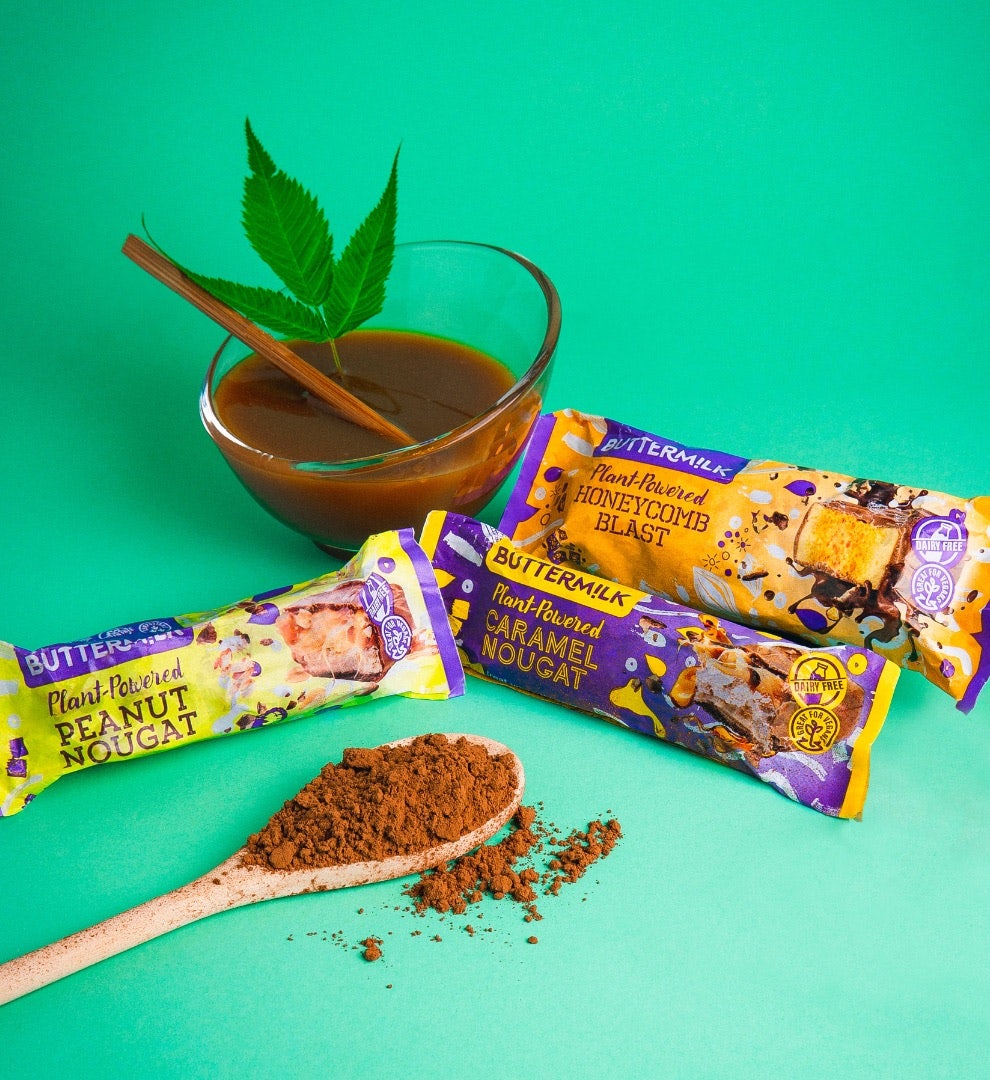 Hero image for the About page. Product shot of Buttermilk confectionery.