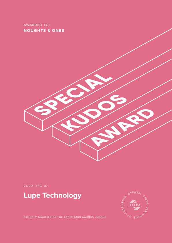 CSSDA - Special Kudos Award - Lupe Technology