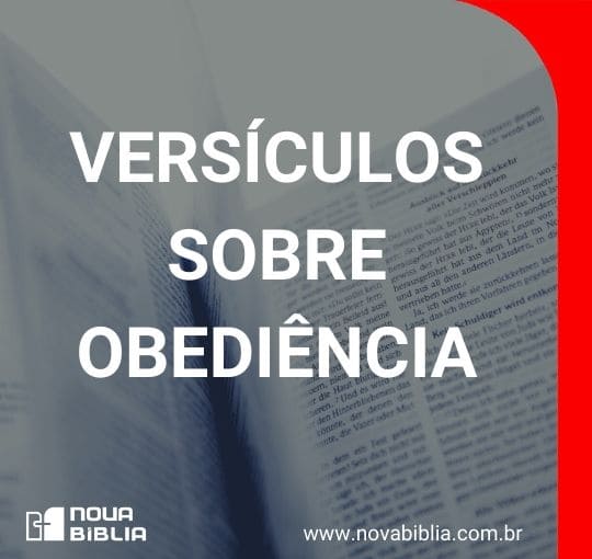 Versículos Sobre Obediência - Nova Bíblia Online