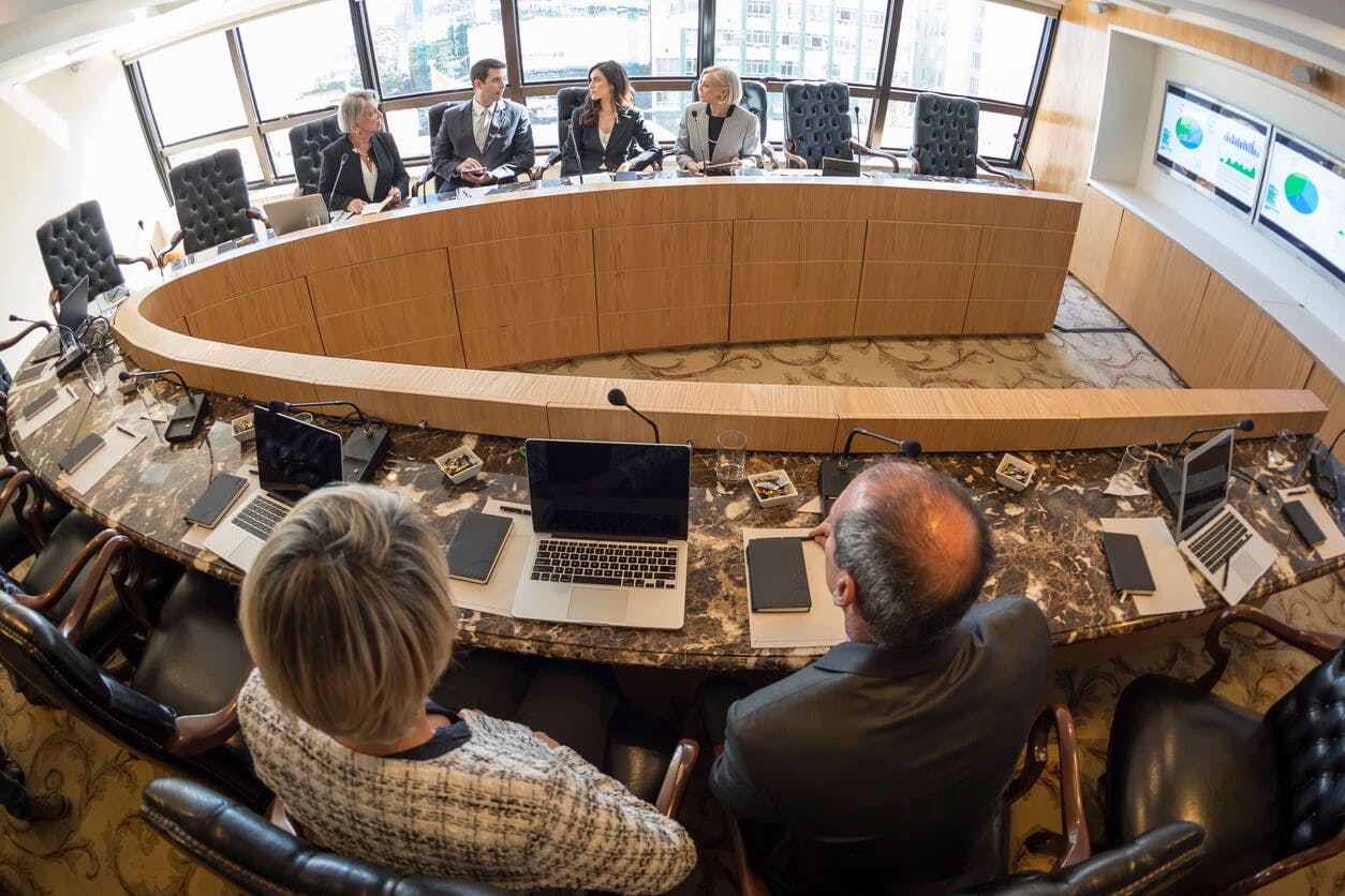 Empresários reunidos