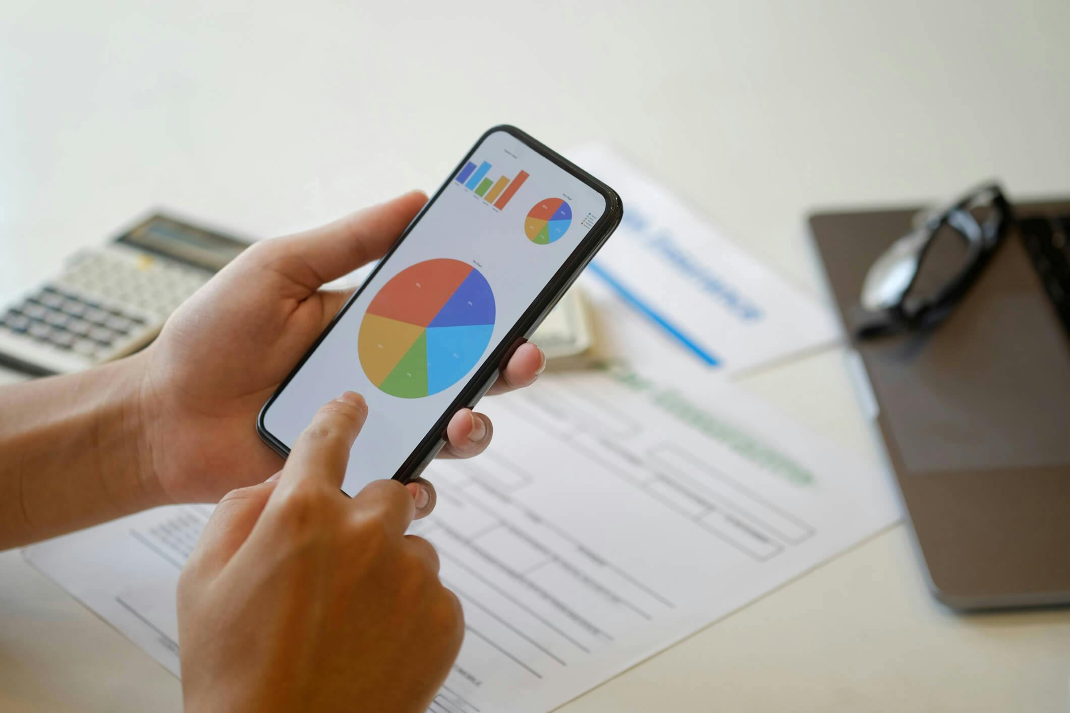 gráfico de gastos mensais