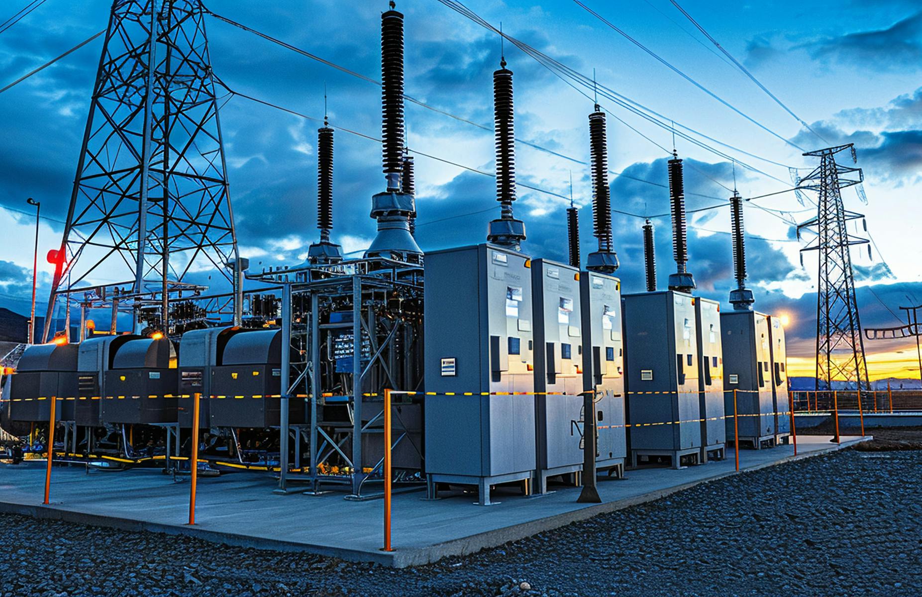 subestação de energia para consumidores