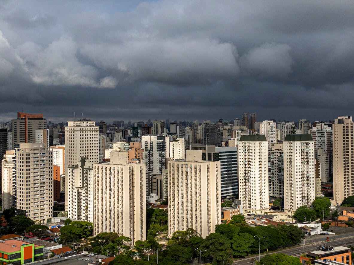 Céu Chuvoso São Paulo, Brasil.