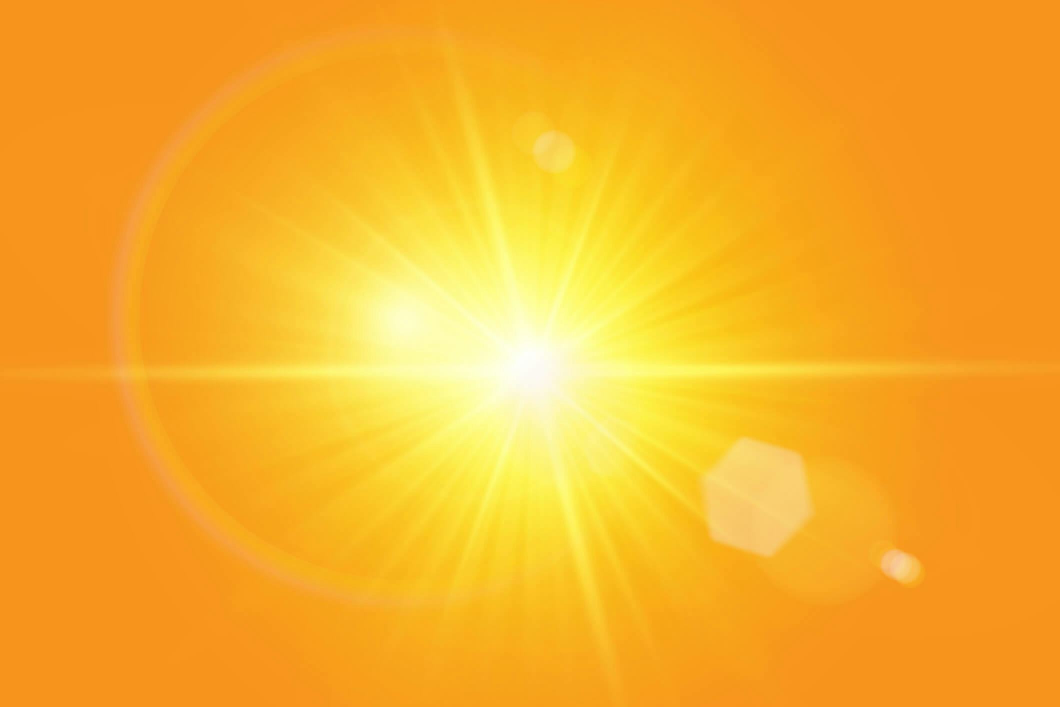 Sol representando alta temperatura