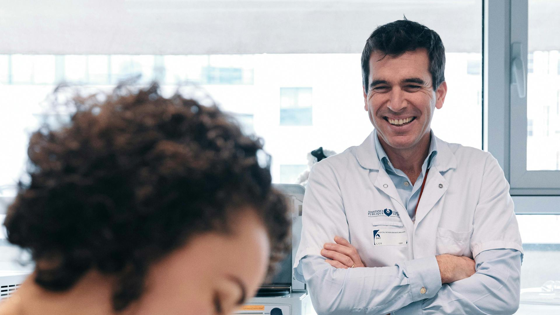 Guillaume Canaud in his lab ...