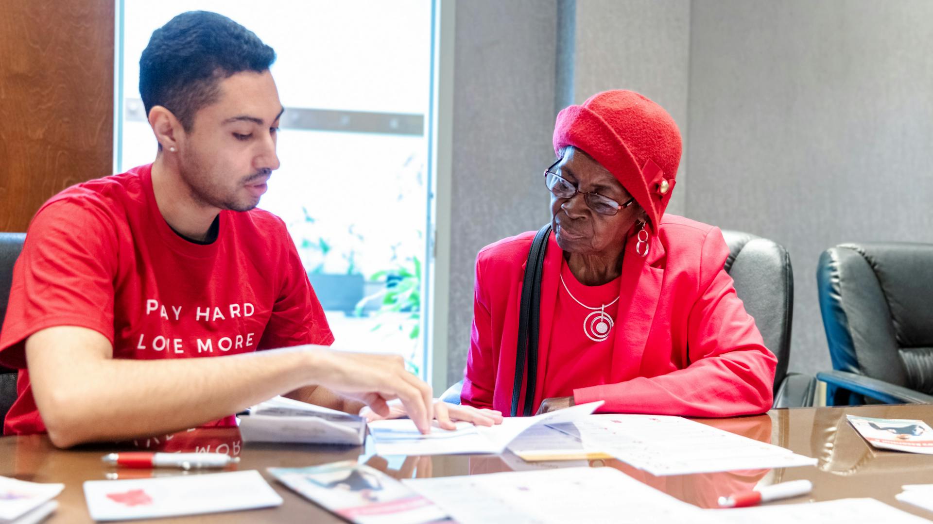 The volunteers also help participants to get access to medical help if needed.