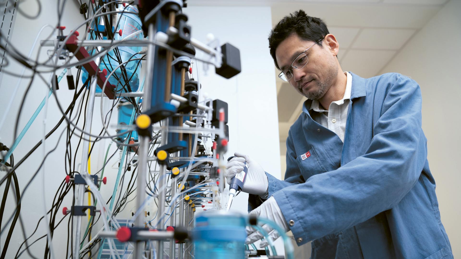 Researcher in the lab