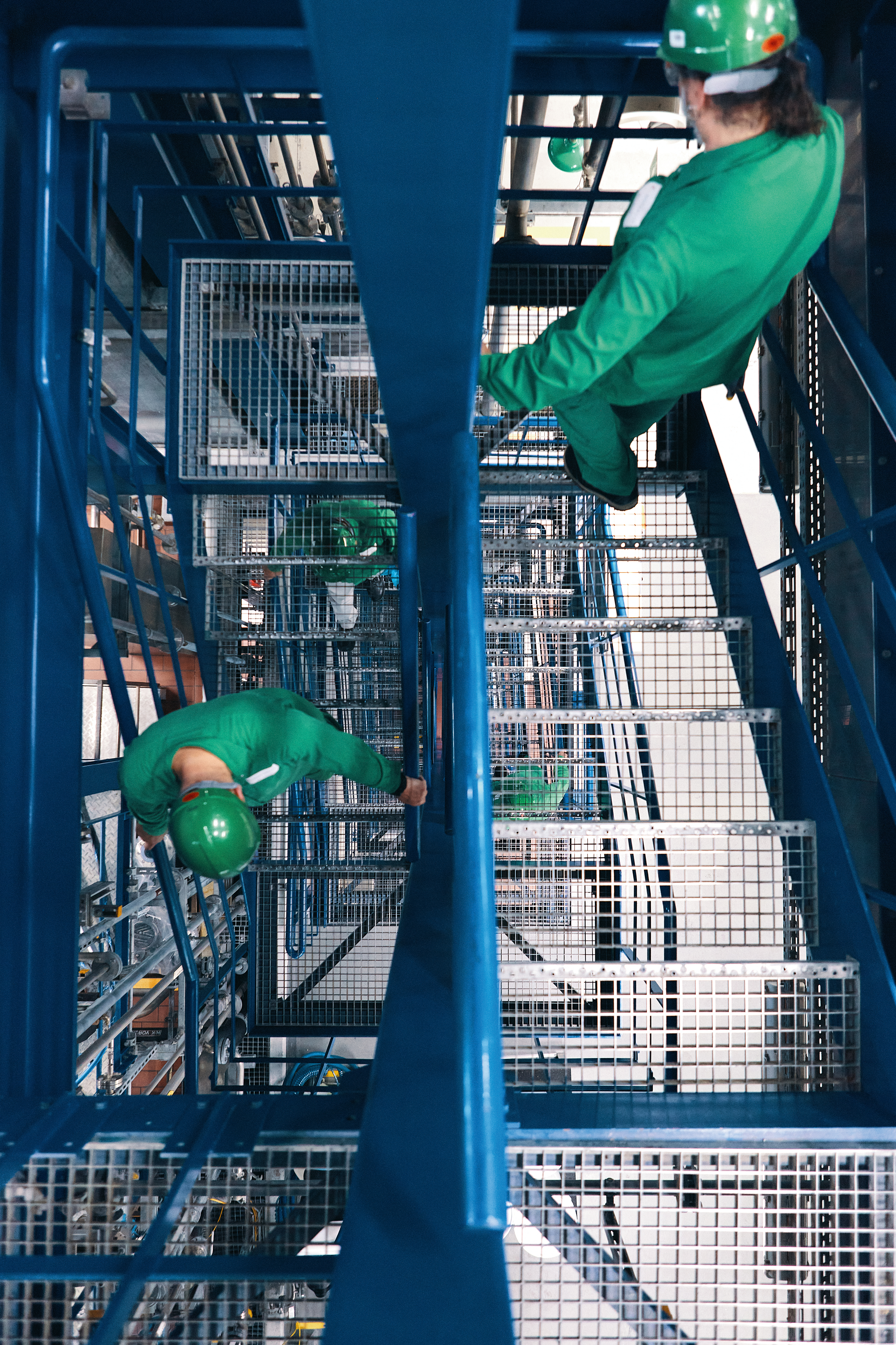 Topview of staircase at Schweizerhalle.
