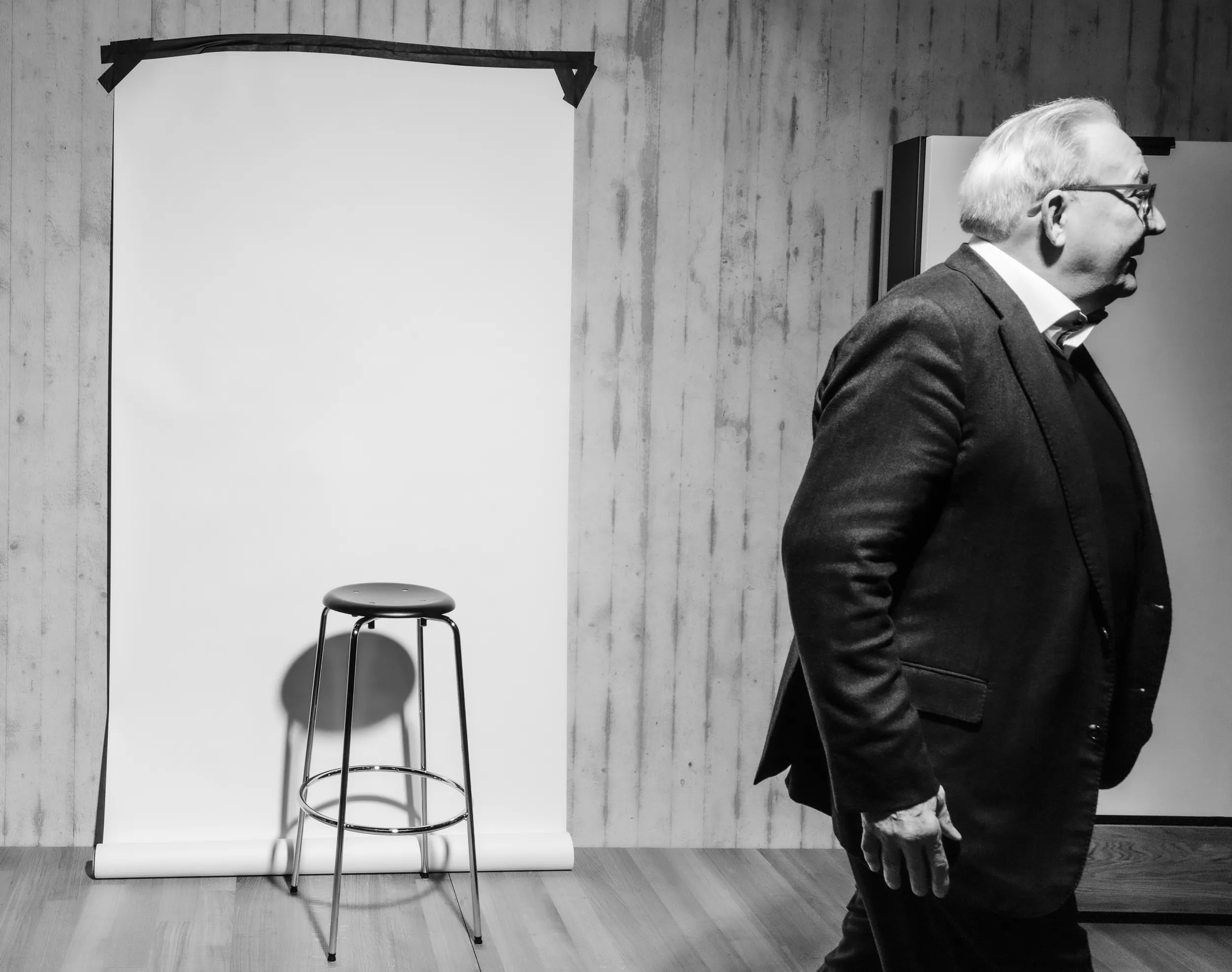 Marcel Tanner bei einem Fotoshooting.