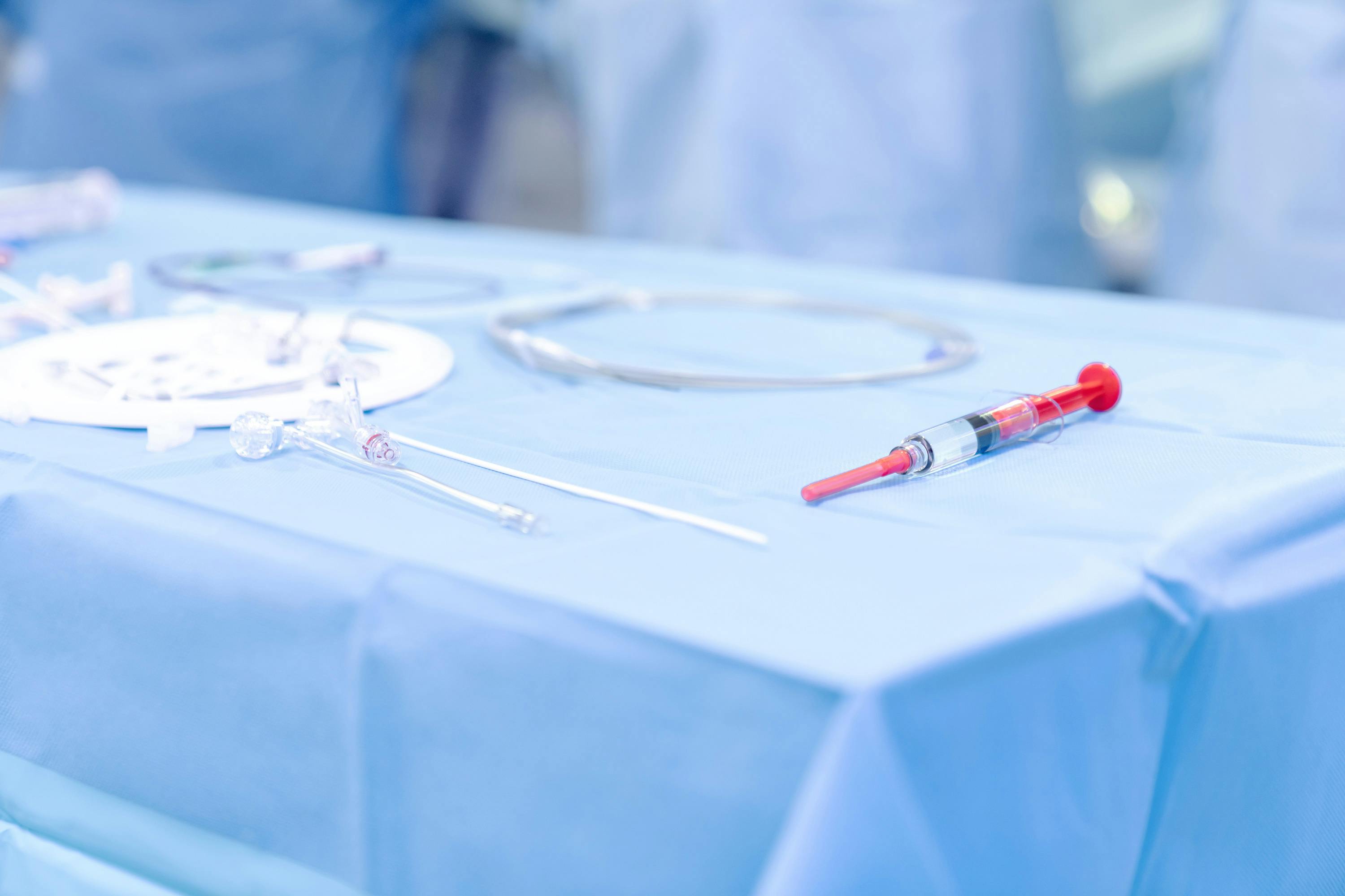 Surgery gear to perform interventions.