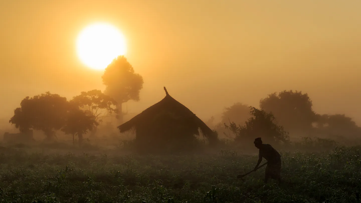 Landschaft in Afrika.