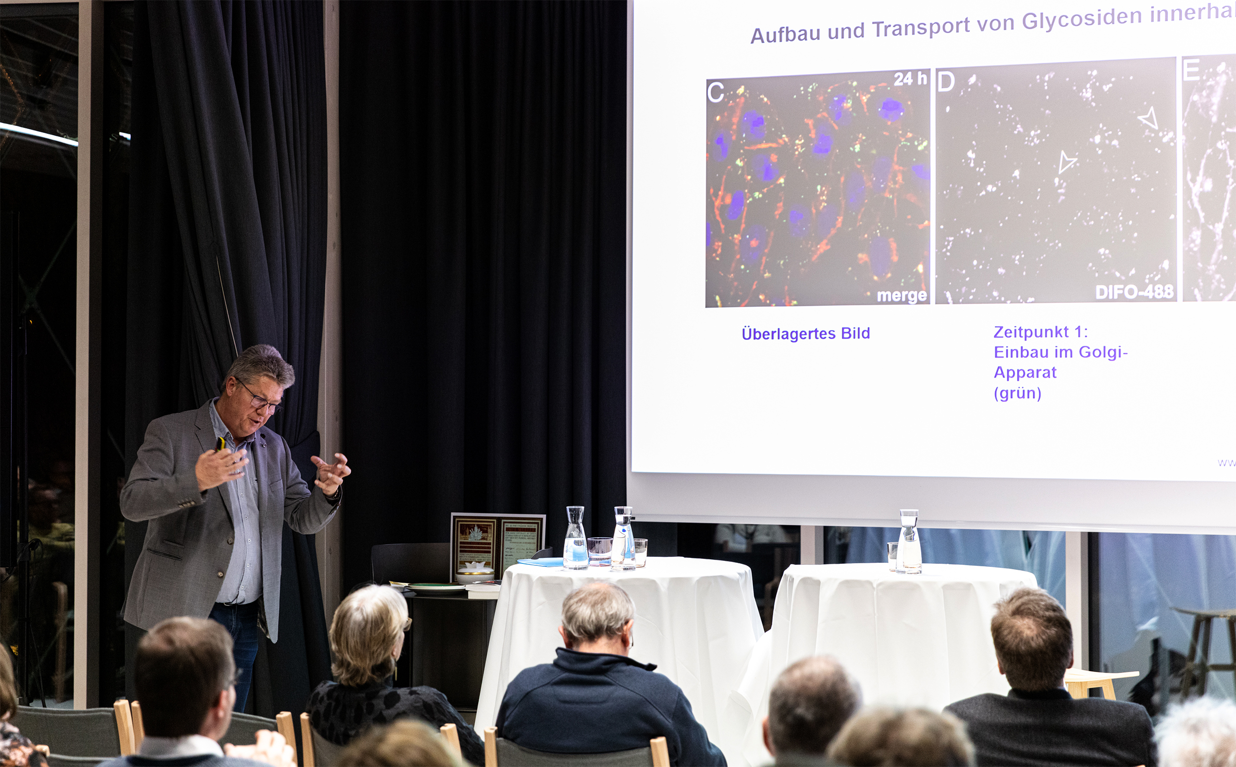Vortrag von Martin Missbach über Moleküle in der Medizin.