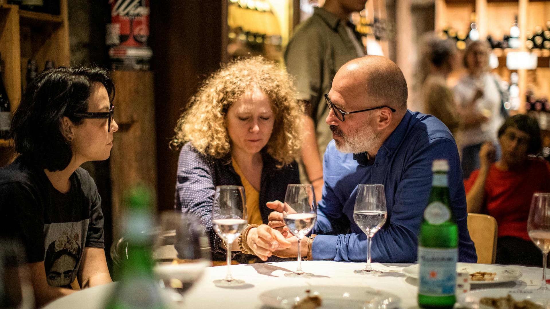 Martin Duerrs guests during a get together.