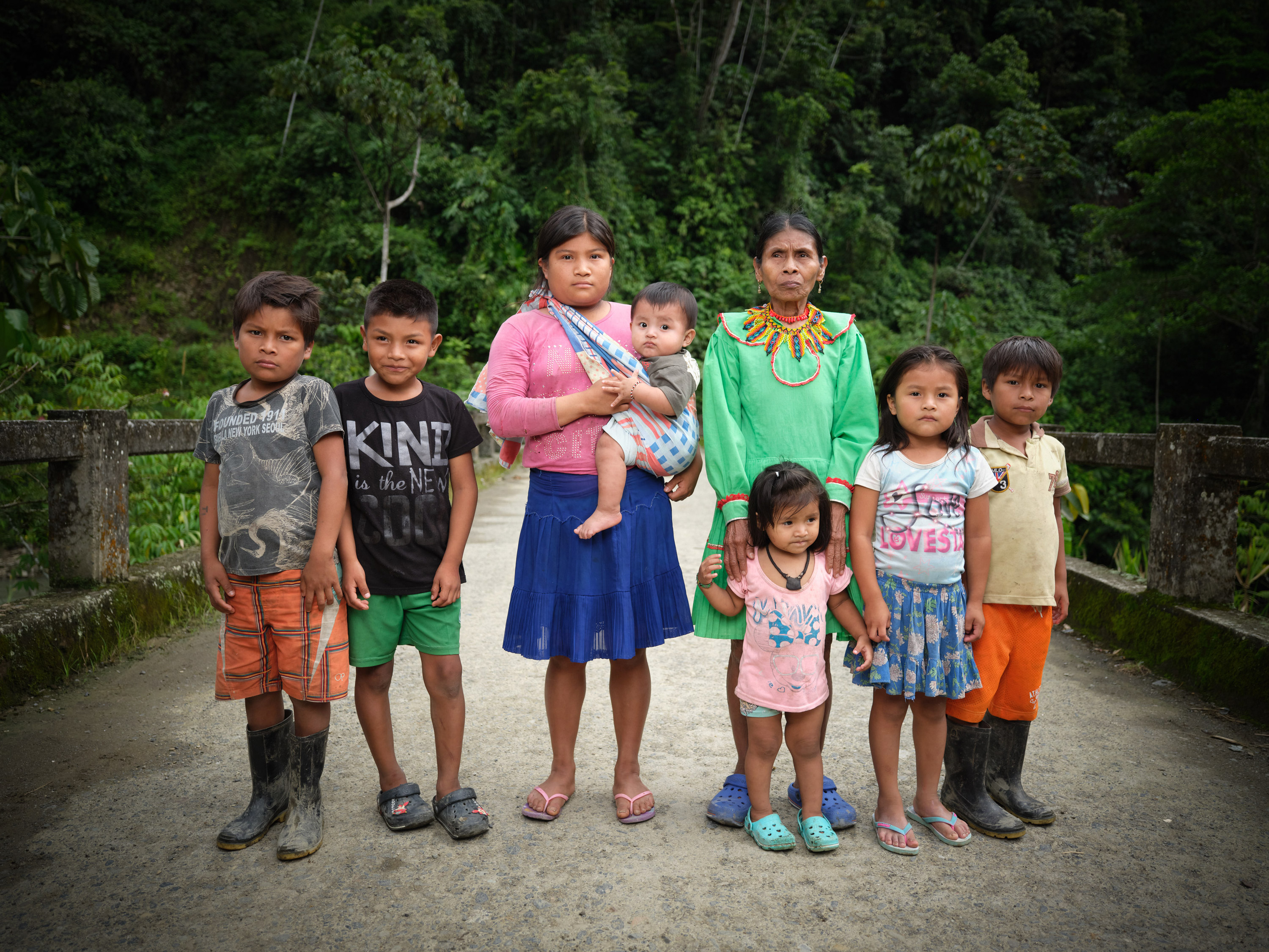 A family in rural Columbia.