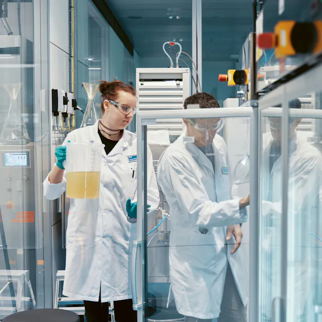 The filtration of the enzymes is monitored and controlled.