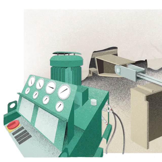 Hydraulic motor for moving the marquees in action.