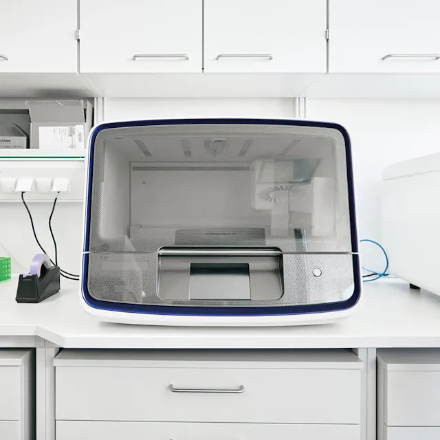 State-of-the-art equipment used in the automatization of high-throughput sample preparation...
