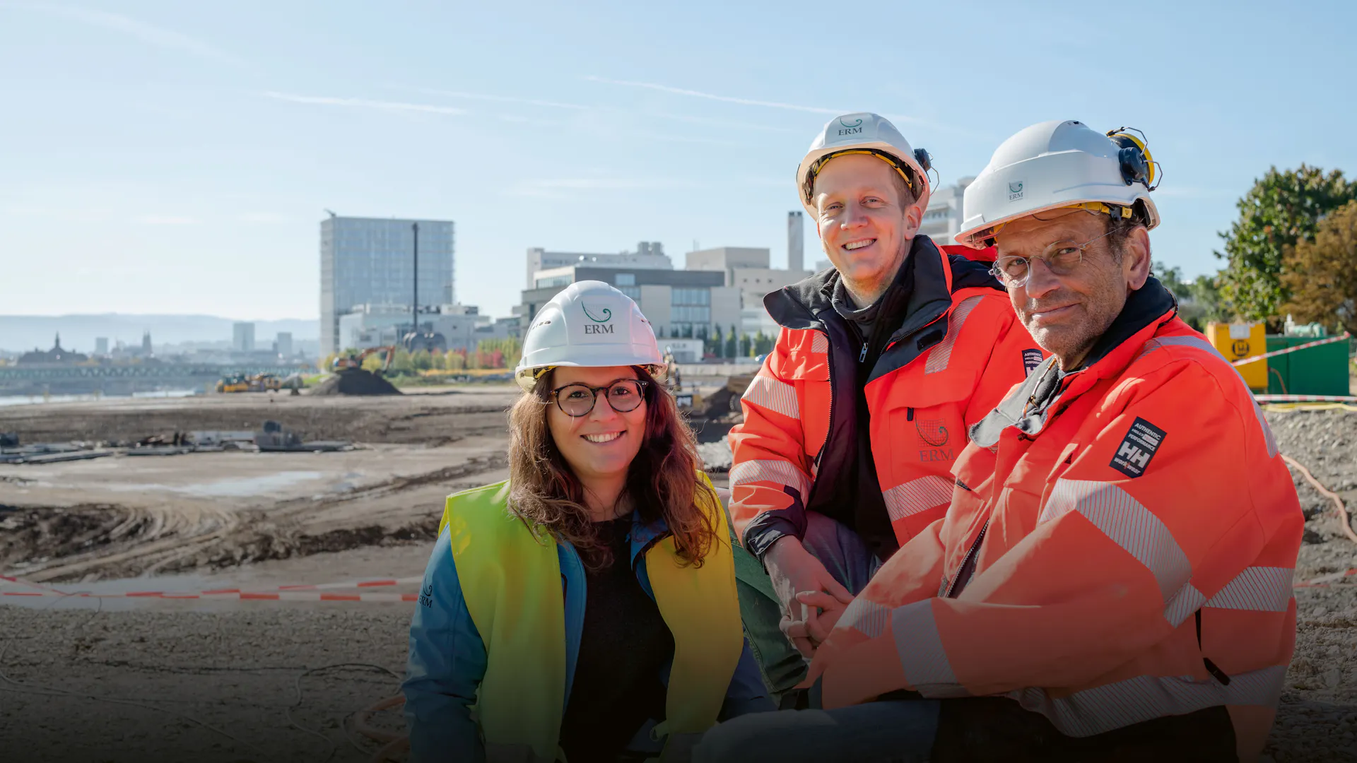 ERM-Team, v. l. n. r.: Hélène Bruzual-Alfonso (Consultant/Projektleiterin), Stefan Brendel (Junior-Projektleiter), Klemens Müller (Projektleiter Generalunternehmung). 
