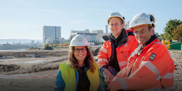 ERM-Team, v. l. n. r.: Hélène Bruzual-Alfonso (Consultant/Projektleiterin), Stefan Brendel (Junior-Projektleiter), Klemens Müller (Projektleiter Generalunternehmung).