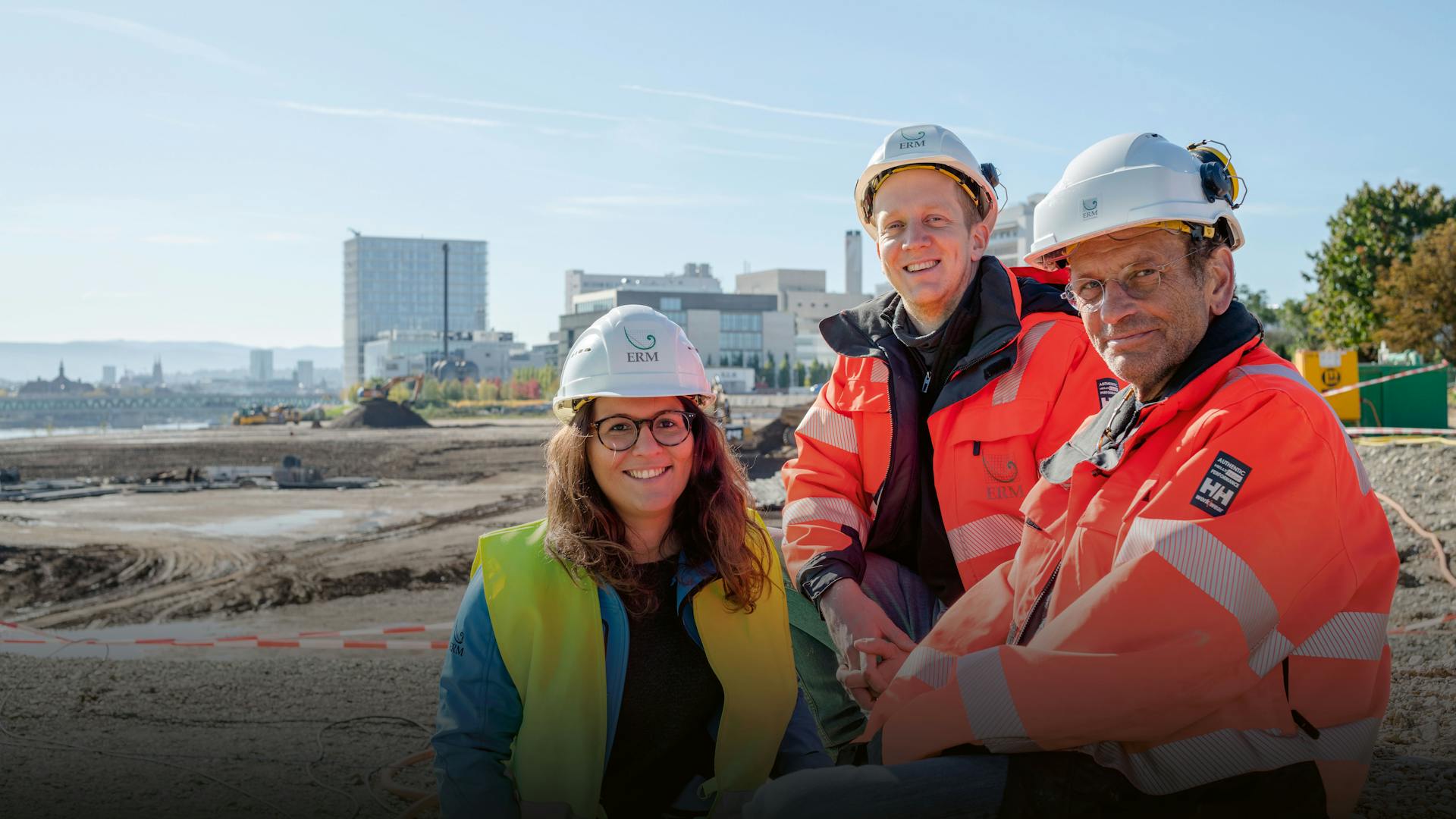 ERM-Team, v. l. n. r.: Hélène Bruzual-Alfonso (Consultant/Projektleiterin), Stefan Brendel (Junior-Projektleiter), Klemens Müller (Projektleiter Generalunternehmung).