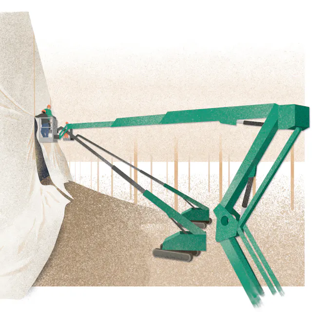 Installation of a second, airtight marquee.